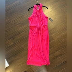 Tommy Hilfiger Vibrant Pink Halter Dress